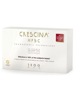 Labo Suisse Crescina Transdermic HFSC 1300 per stimolare la crescita siero trattamento in fiale per cuoio capelluto uomo 10 +10