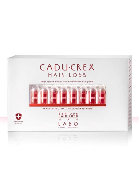 Labo Suisse Cadu-Crex Severe Stage anti caduta dei capelli siero trattamento in fiale per cuoio capelluto uomo 20 pcs 3.5ml