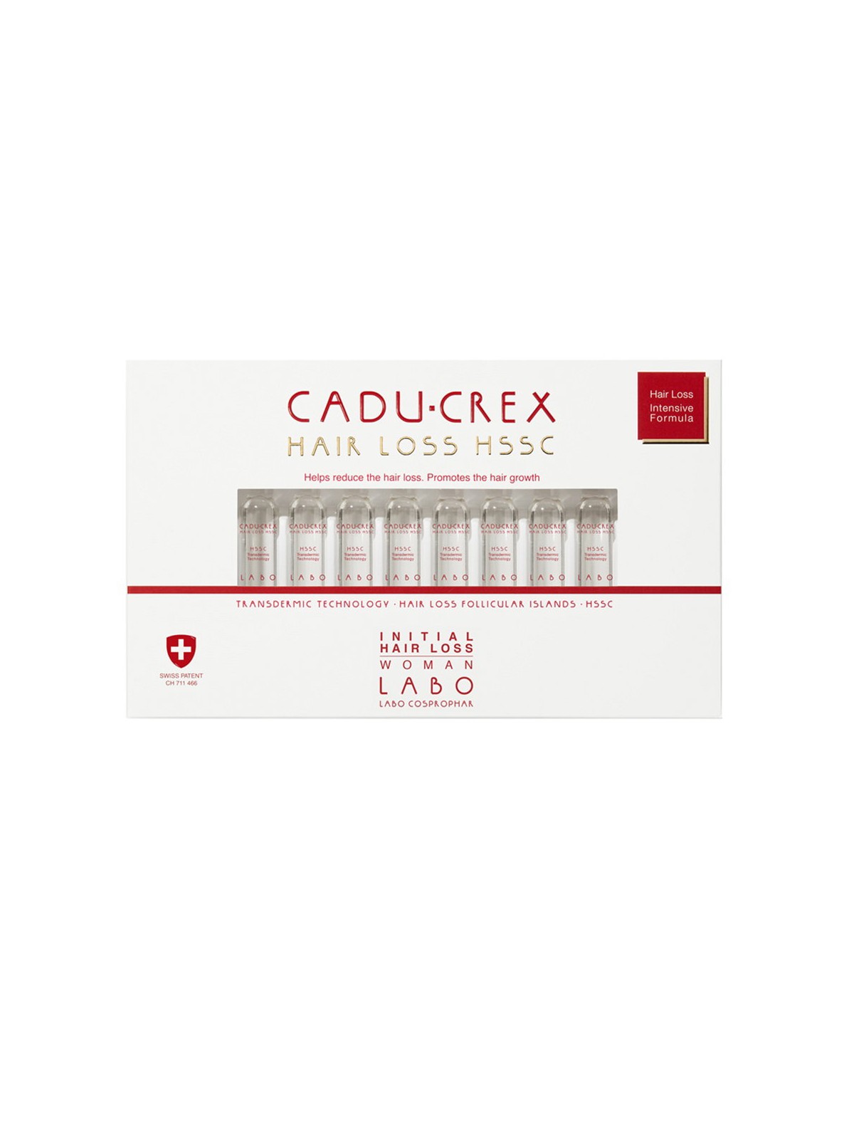 Labo Suisse Cadu-Crex Advanced Stage anti caduta dei capelli siero trattamento in fiale per cuoio capelluto donna 40 pcs 3.5ml