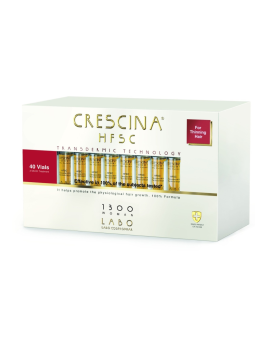 Labo Suisse Crescina Transdermic HFSC 1300 per stimolare la crescita siero trattamento in fiale per cuoio capelluto donna 40 pcs