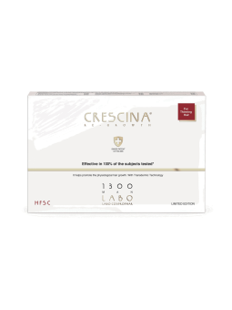 set Labo Suisse Crescina Transdermic HFSC 1300 per stimolare la crescita siero trattamento in fiale per cuoio capelluto uomo 5 p