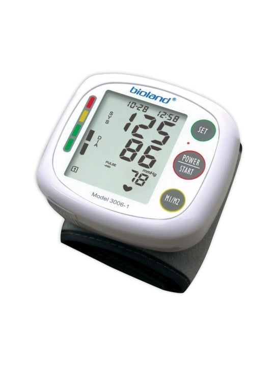 Bioland Bioland Digital Blood Pressure Monitors Wrist Automatic Oscillometric Battery unisex unisex
