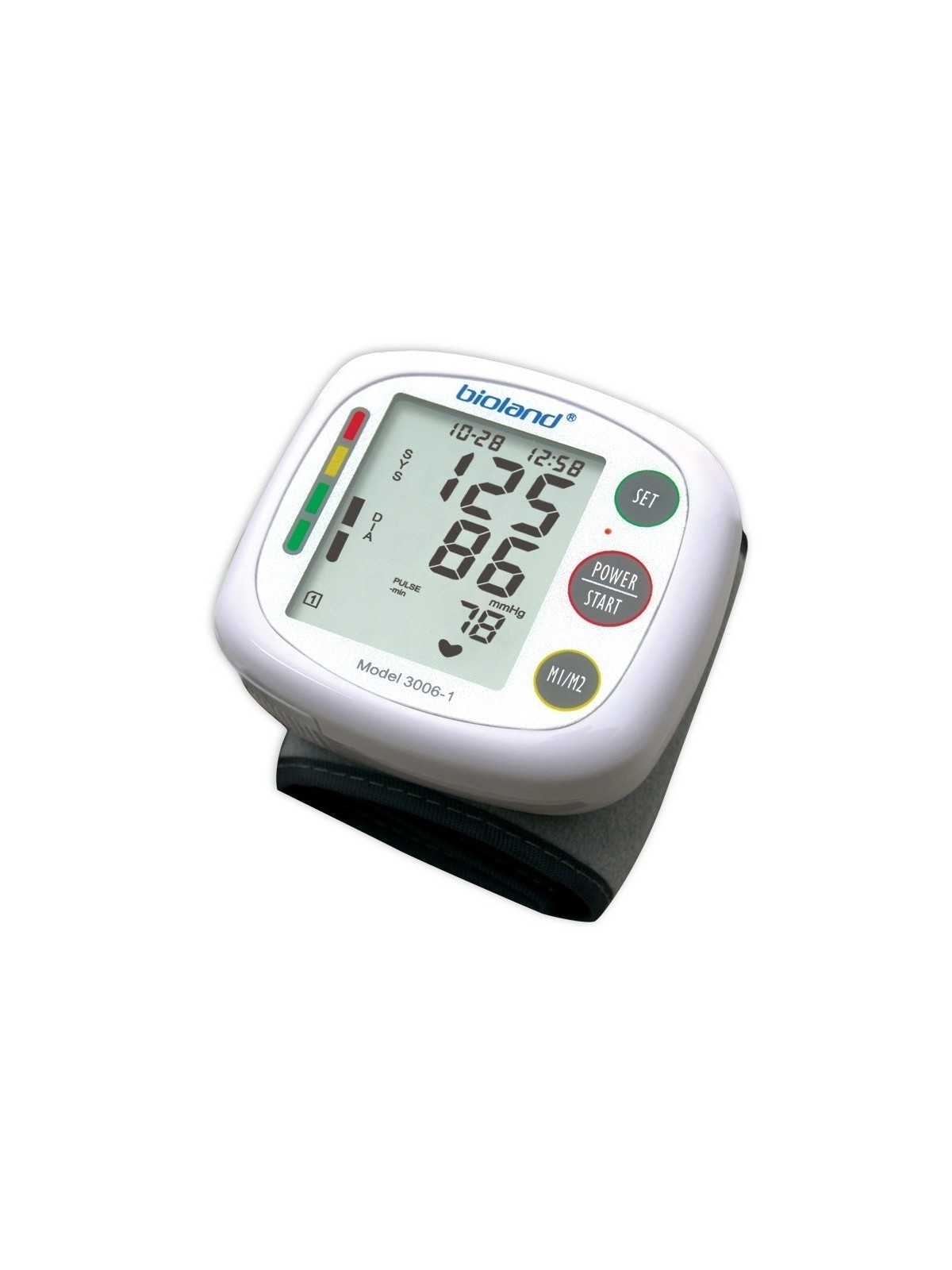 Bioland Bioland Digital Blood Pressure Monitors Wrist Automatic Oscillometric Battery unisex unisex