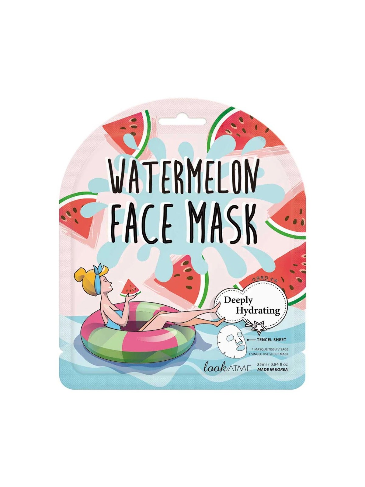 Look At Me Look At Me Watermelon profonda idratazione maschera in tessuto per viso 25ml donna