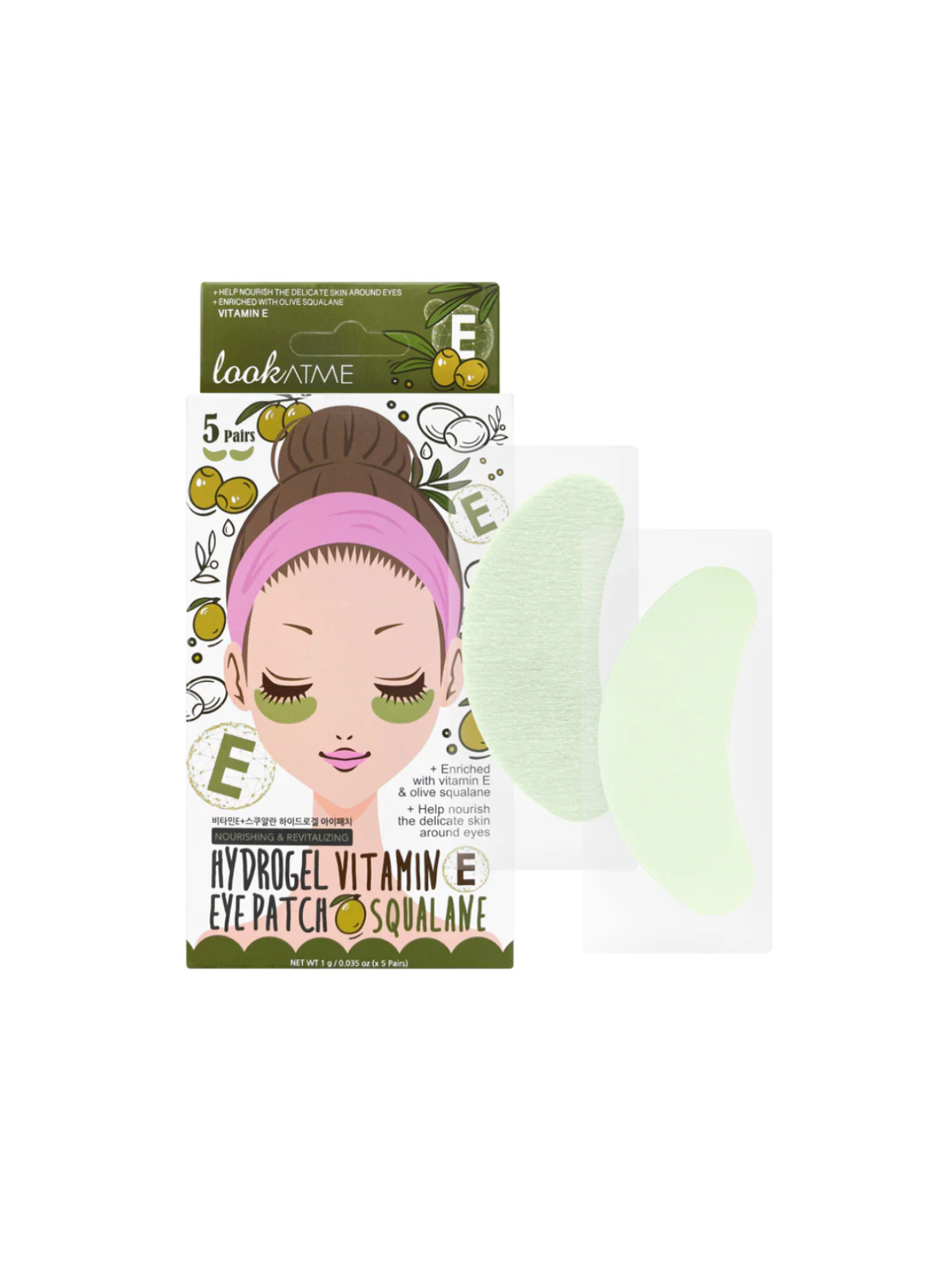 Look At Me Hydrogel Squalane nutriente patch per gli occhi 10 pcs donna
