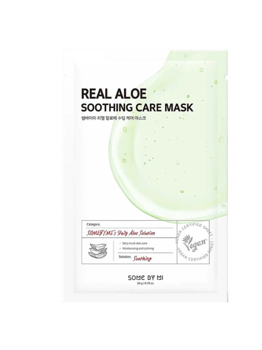 Some By Mi Real Aloe lenitivo maschera in tessuto per viso 20 g donna