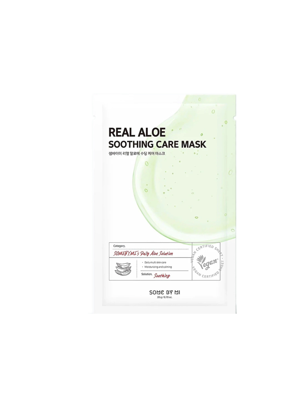 Some By Mi Real Aloe lenitivo maschera in tessuto per viso 20 g donna