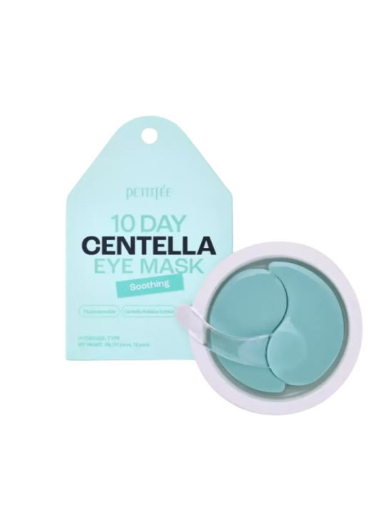 Petitfee 10 Day Centella idratante e lenitivo giorno e notte patch per gli occhi 20 pcs donna