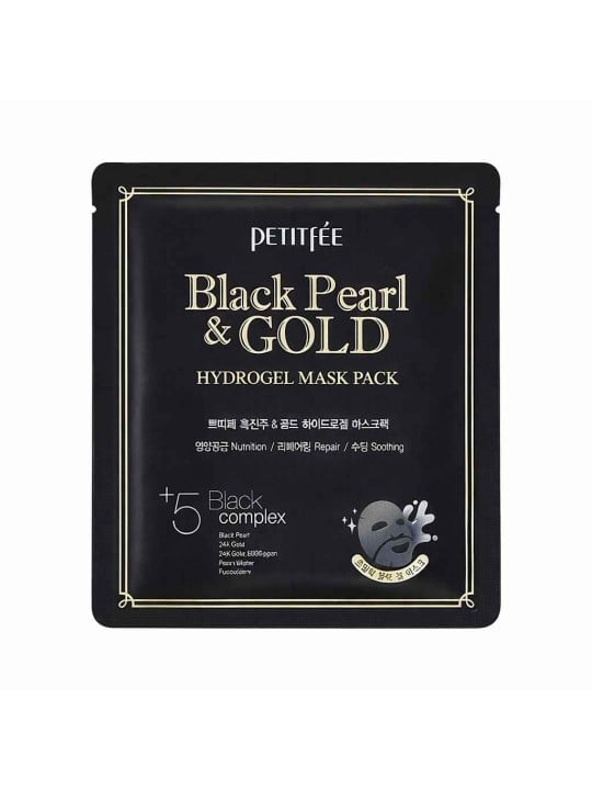 Petitfee Black Pearl & Gold Hydrating & Brightening maschera in gel viso 32 g donna