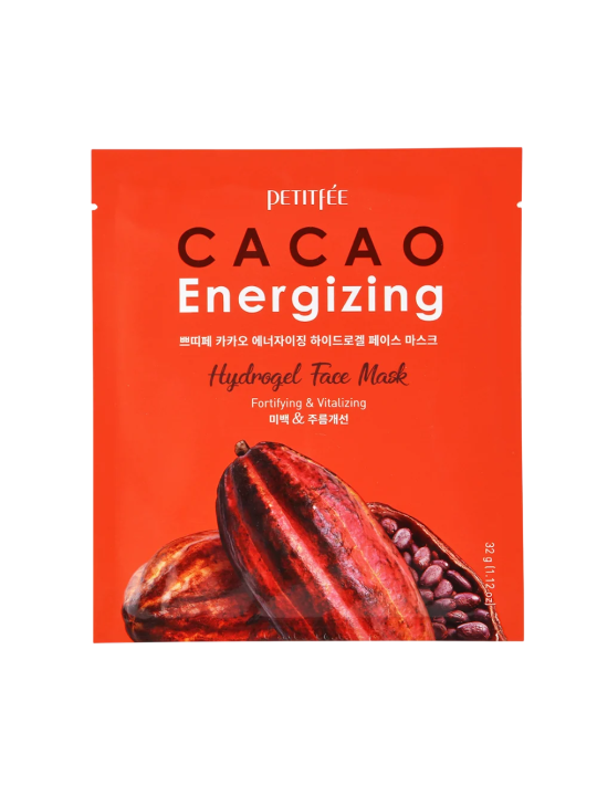 Petitfee Cacao Energizing fortificante maschera in gel per viso 32 g donna