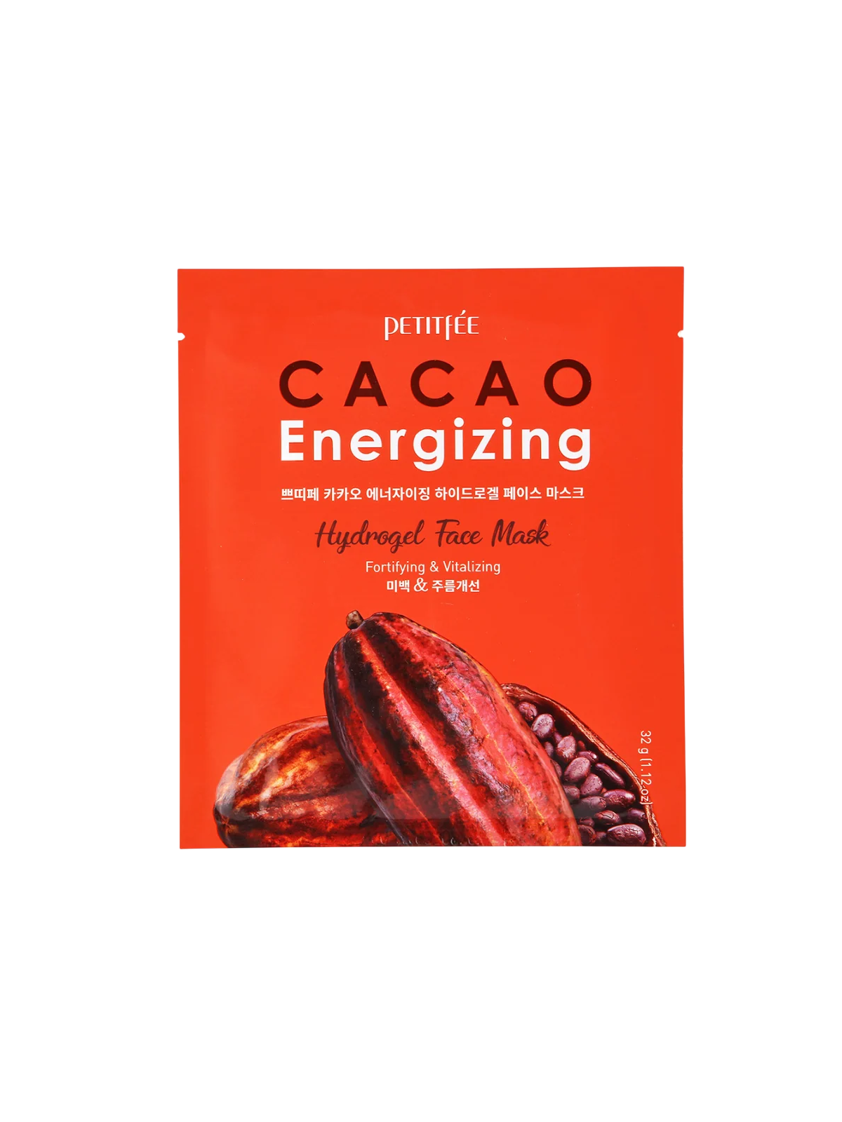 Petitfee Cacao Energizing fortificante maschera in gel per viso 32 g donna