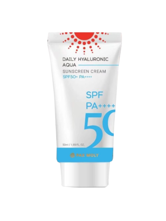 PaxMoly Daily Hyaluronic Aqua Hydrating & Protecting crema solare viso e corpo SPF50+ 50ml unisex