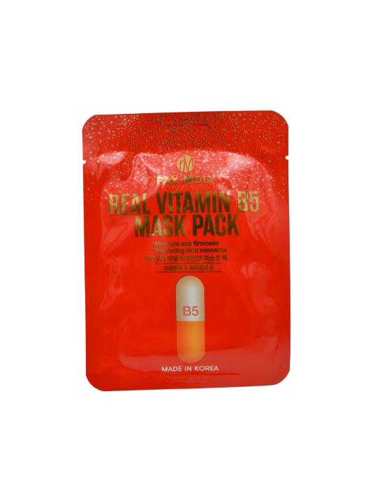 PaxMoly Real Vitamin B5 Hydrating & Soothing & Repairing maschera in tessuto viso giorno e notte 25ml donna