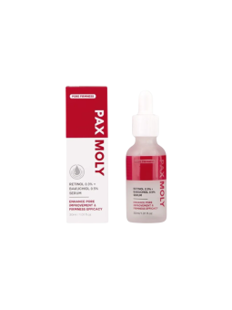 PaxMoly Daily High Strength 0.3% Retinol + 0.5% Bakuchiol Anti-Aging & Repairing notte siero per viso 30ml donna