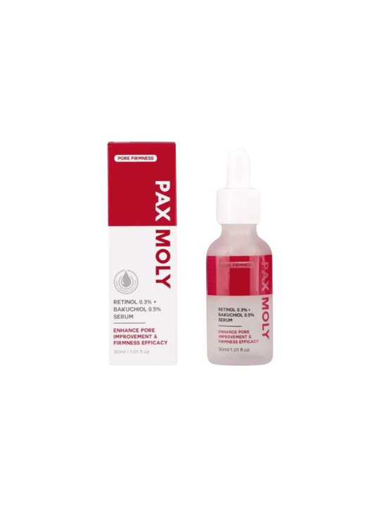 PaxMoly Daily High Strength 0.3% Retinol + 0.5% Bakuchiol Anti-Aging & Repairing notte siero per viso 30ml donna