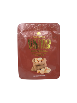 PaxMoly Real Potato illuminante maschera in tessuto per viso giorno e notte 25ml donna