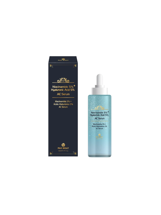 PaxMoly Ac Serum Niacinamide 5% + Hyaluronic Acid 5% anti-invecchiamento giorno e notte siero per viso 50ml donna
