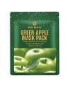 PaxMoly Green Apple illuminante maschera in tessuto per viso giorno e notte 25ml donna