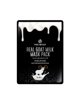 PaxMoly Real Goat Milk Hydrating & Nourishing maschera in tessuto viso giorno e notte 25ml donna