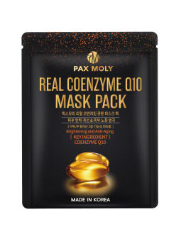 PaxMoly Real Coenzyme Q10 Hydrating & Revitalising maschera in tessuto viso giorno e notte 25ml donna