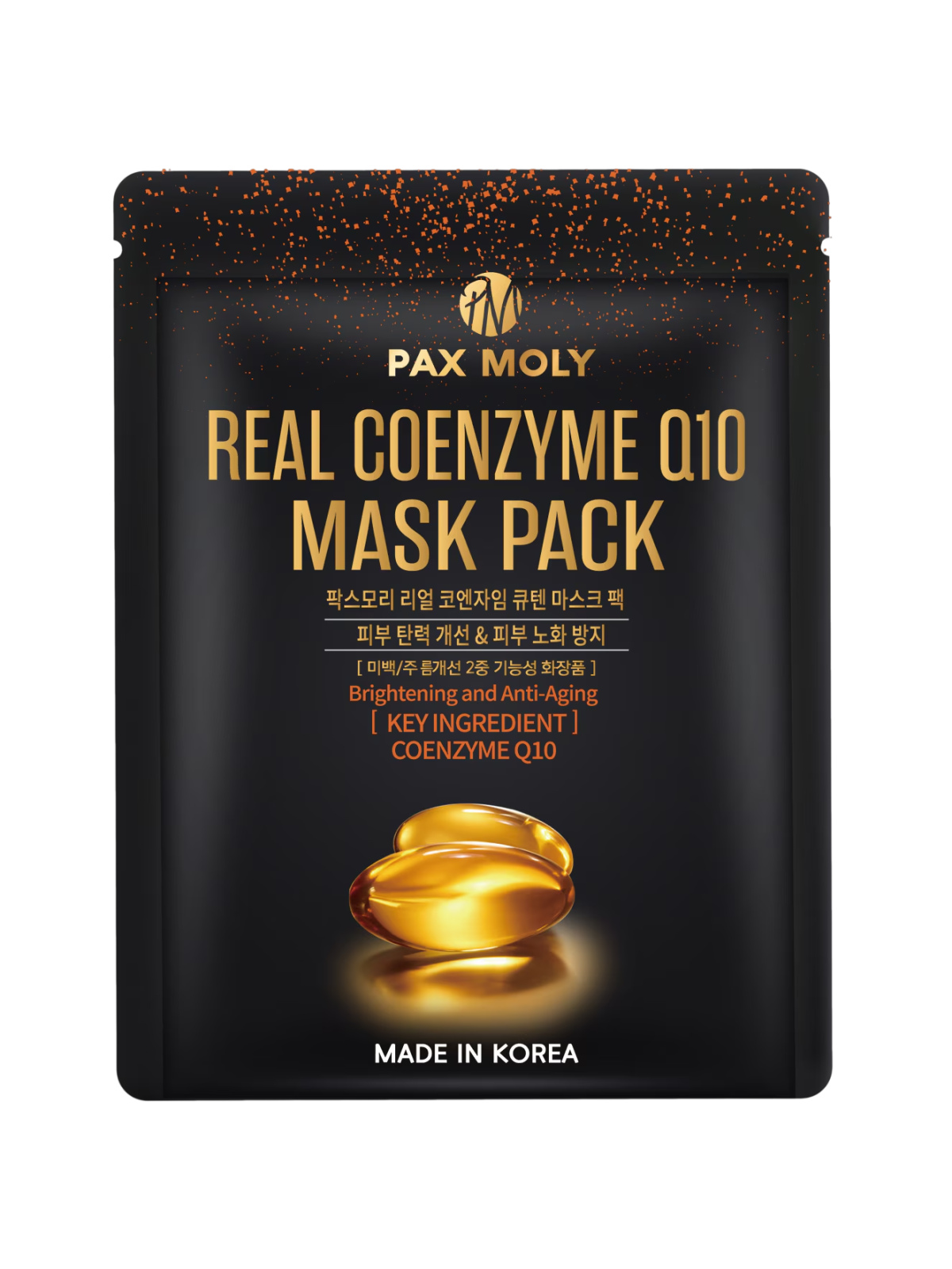 PaxMoly Real Coenzyme Q10 Hydrating & Revitalising maschera in tessuto viso giorno e notte 25ml donna