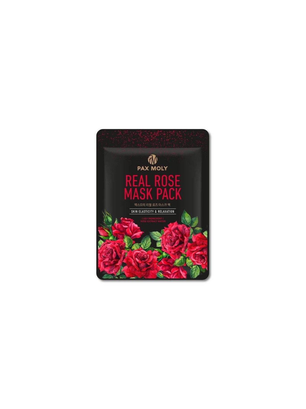 PaxMoly Real Rose idratante e lenitivo maschera in tessuto viso giorno e notte 25ml donna