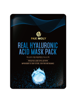 PaxMoly Real Hyaluronic Acid Even Tone & Brighten maschera in tessuto per viso 25ml donna