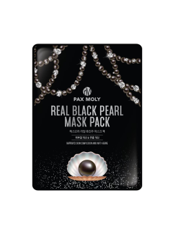 PaxMoly Real Black Pearl anti-invecchiamento maschera in tessuto per viso 25ml donna