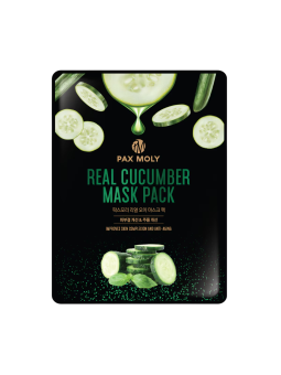 PaxMoly Real Cucumber anti-invecchiamento maschera in tessuto per viso 25ml donna