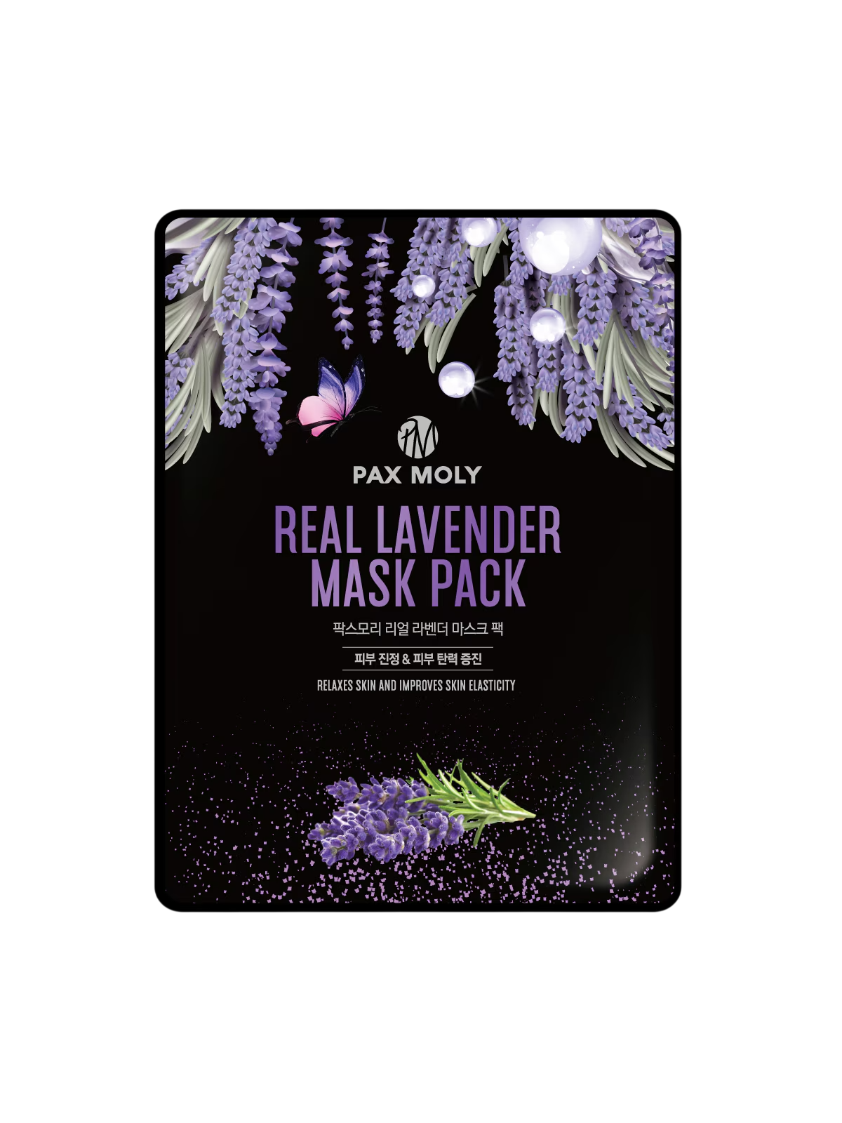 PaxMoly Real Lavender Elasticity maschera in tessuto per viso 25ml donna