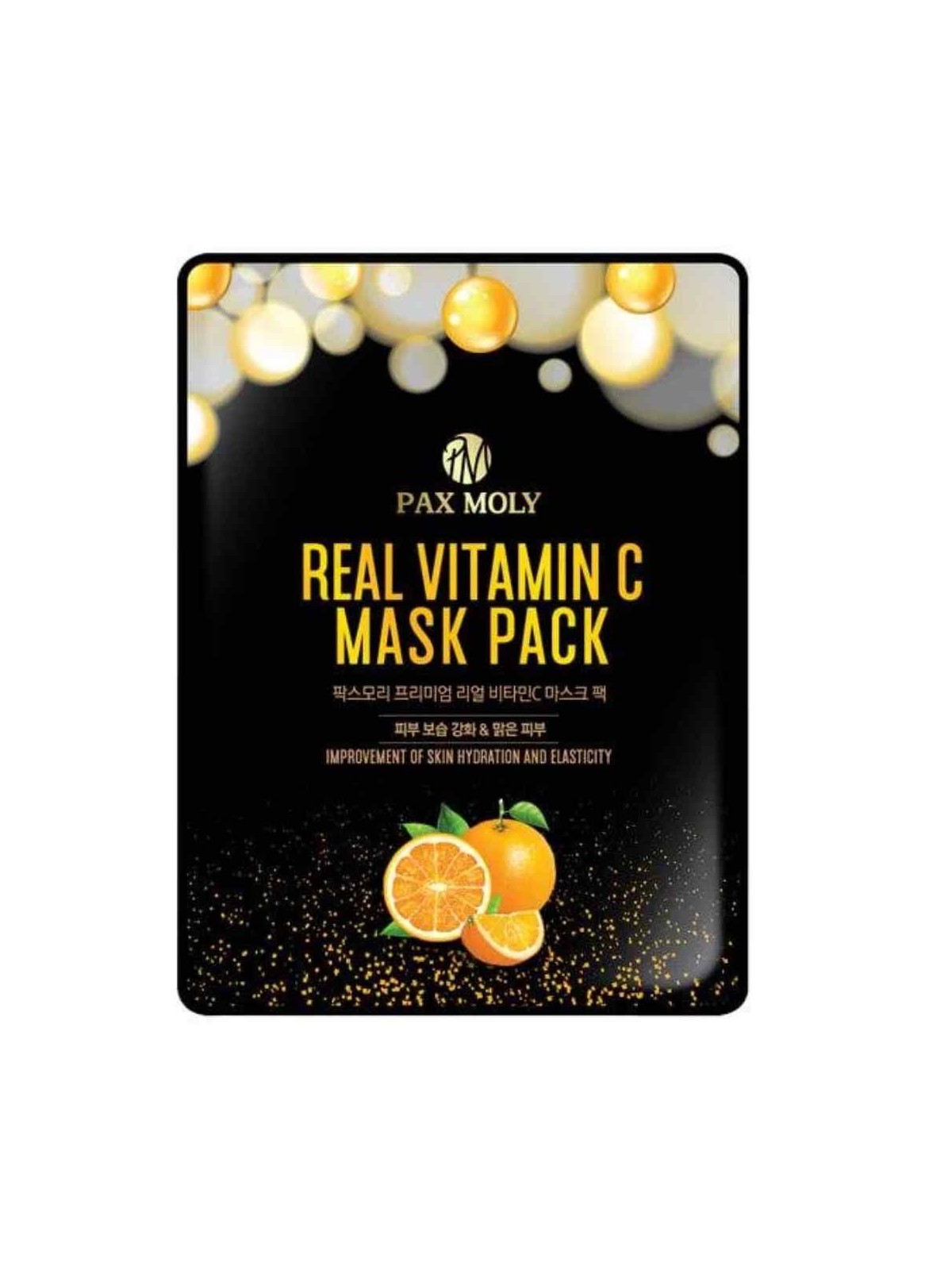 PaxMoly Real Vitamin C Brightening & Anti-Aging maschera in tessuto viso giorno e notte 25ml donna