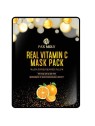 PaxMoly Real Vitamin C Brightening & Anti-Aging maschera in tessuto viso giorno e notte 25ml donna