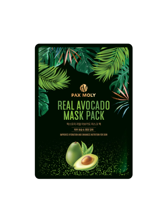 PaxMoly Real Avocado Nutritive maschera in tessuto per viso 25ml donna
