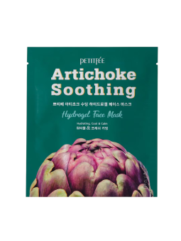 Petitfee Artichoke Soothing Hydrogel calmante maschera in tessuto per viso 32 g donna