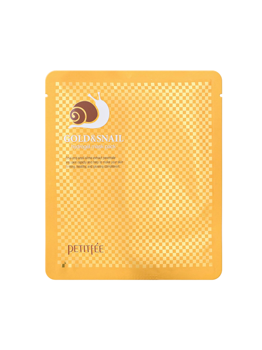 Petitfee Gold & Snail Glow Firming maschera in tessuto per viso 32 g donna