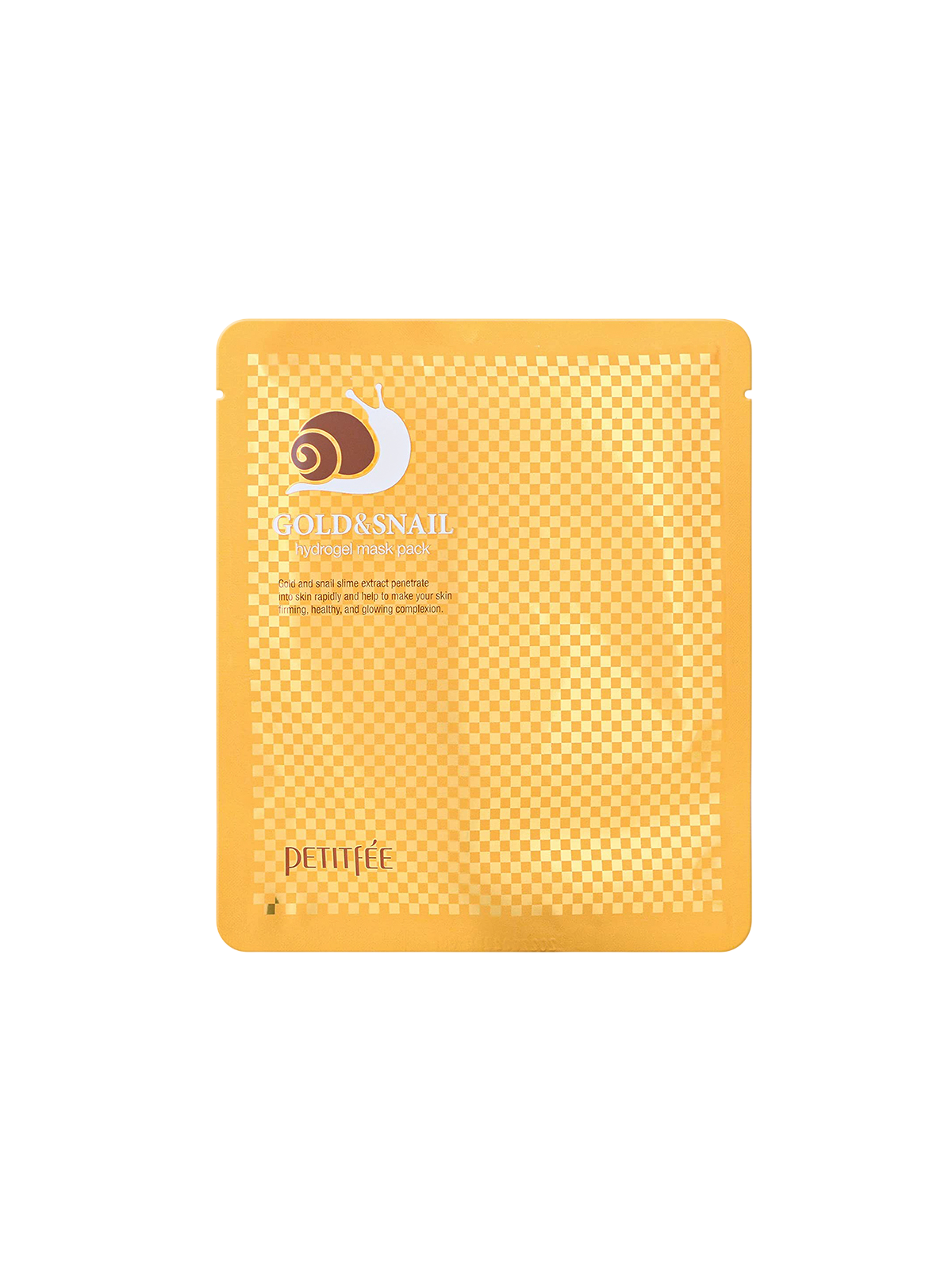 Petitfee Gold & Snail Glow Firming maschera in tessuto per viso 32 g donna