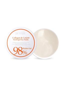 Petitfee Collagen & Coq10 Hydrogel Firmness & Elasticity giorno e notte patch per gli occhi 60 pcs donna