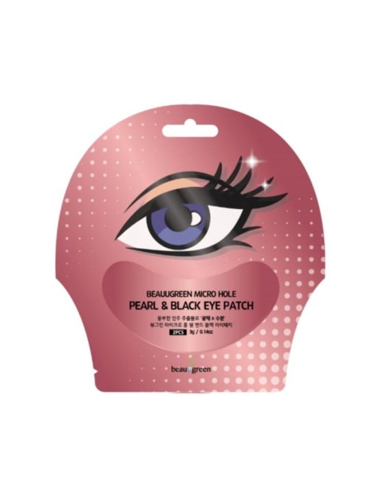 Beauugreen Pearl & Black Hydrogel anti-occhiaie giorno e notte patch per gli occhi 2 pcs donna