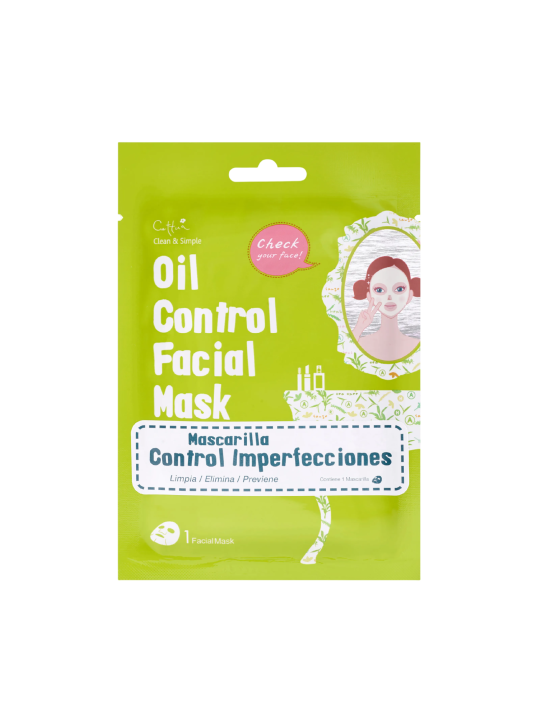 Cettua Cettua Oil Control maschera in tessuto per viso 20 g donna