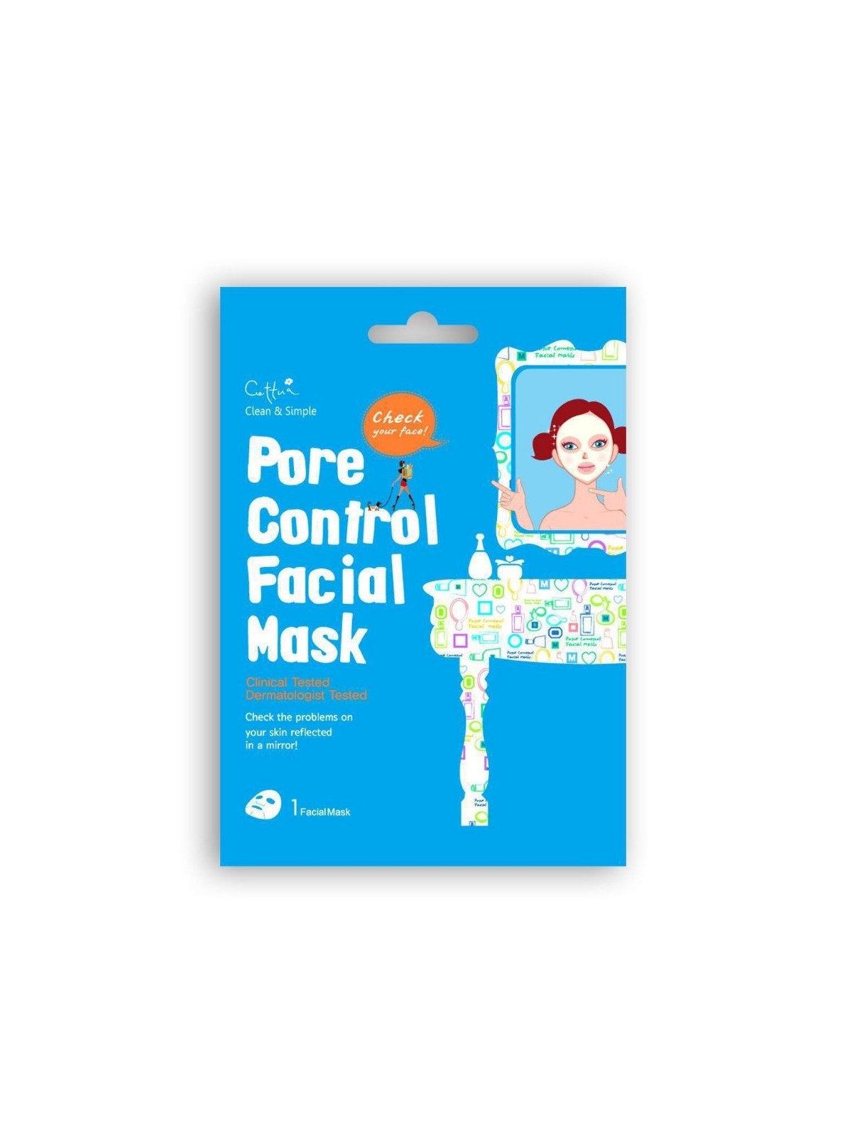 Cettua Cettua Pore Control maschera in tessuto per viso 20 g donna