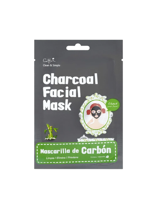 Cettua Cettua carbone attivo elimina le impurità maschera in tessuto per viso 20 g donna