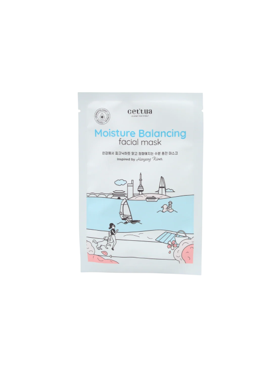 Cettua Cettua Moisturising & Balancing maschera in tessuto per viso 20 g donna