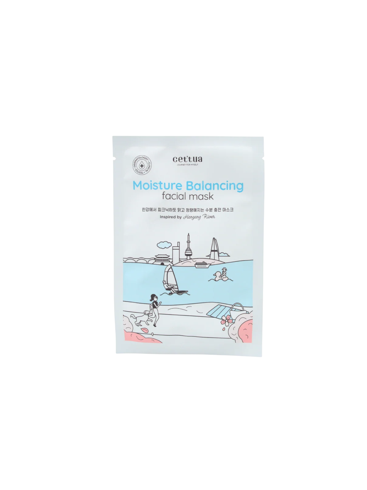 Cettua Cettua Moisturising & Balancing maschera in tessuto per viso 20 g donna