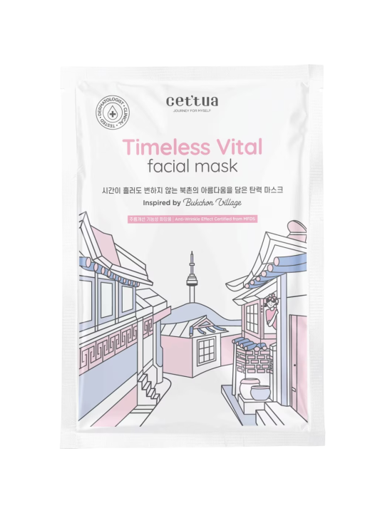 Cettua Timeless Vital anti-invecchiamento maschera in tessuto per viso 20 g donna