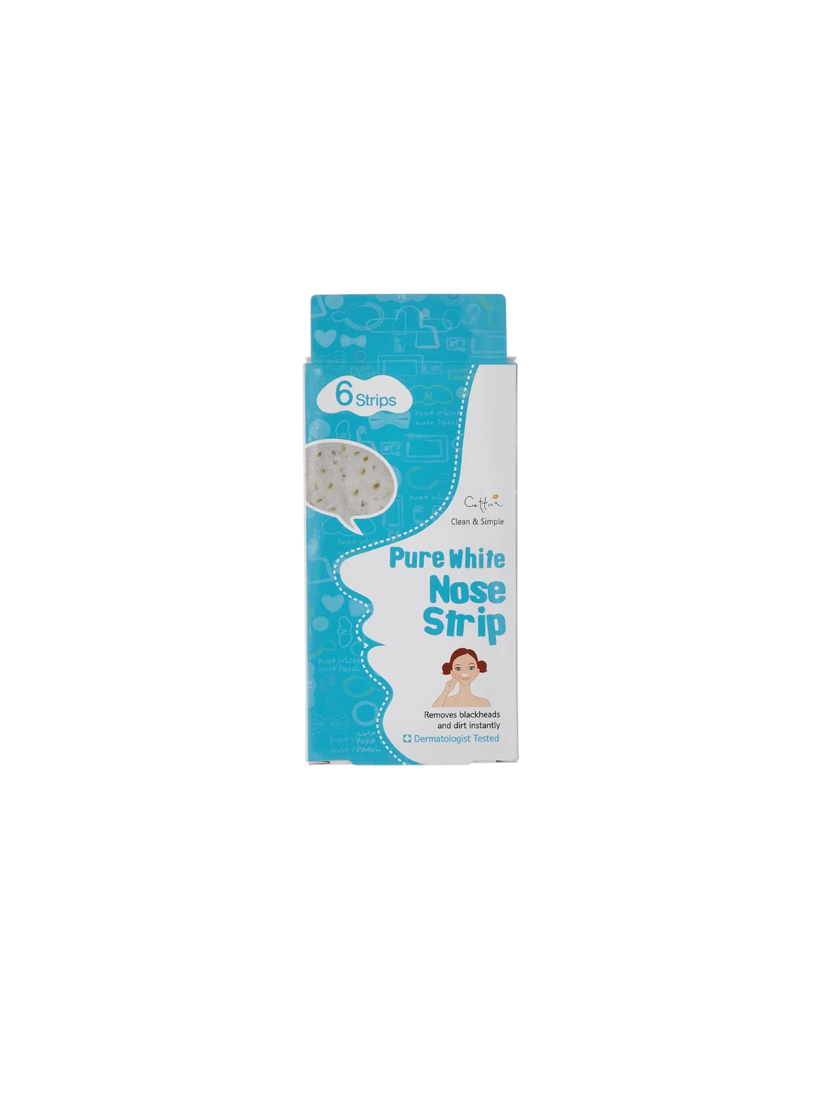 Cettua Pure White Cleansing & Exfoliating Nose Sheet Strips 6 pcs donna