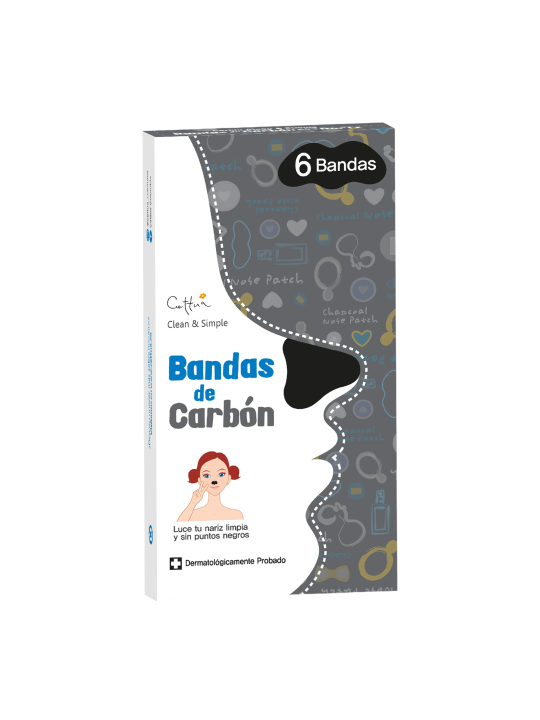Cettua Cettua carbone attivo Cleansing & Exfoliating Nose Sheet Strips 6 pcs donna