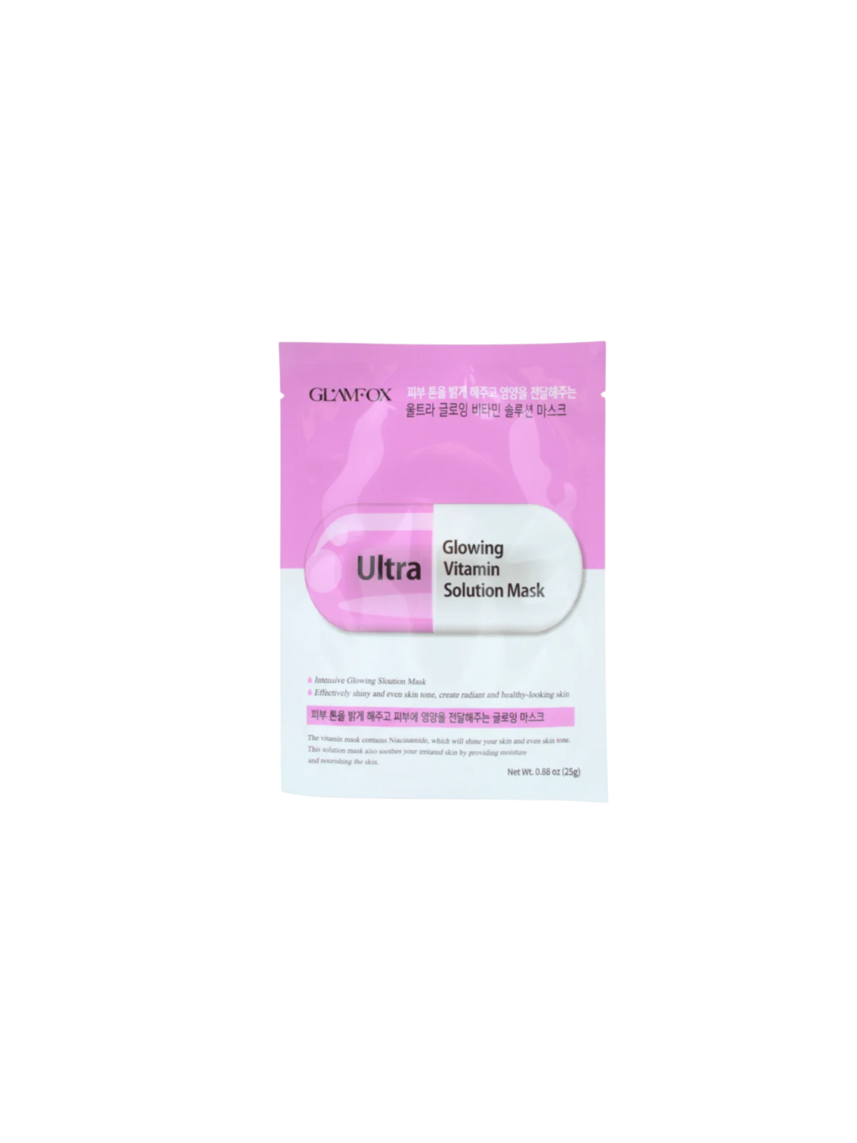 Glamfox Ultra luminoso maschera in tessuto per viso 25 g donna