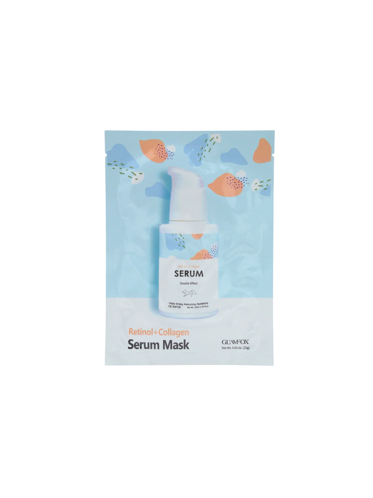 Glamfox Double Effect Collagen Hydrating & Firming maschera in tessuto per viso 25 g donna