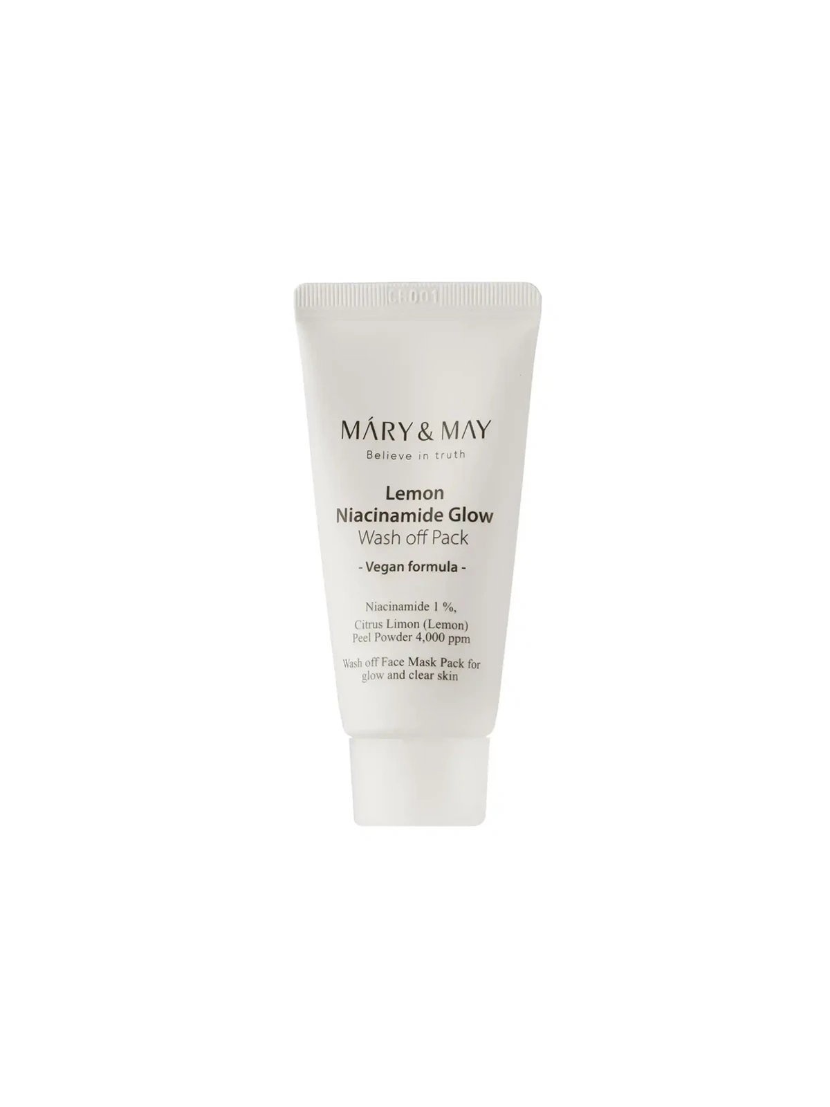 Mary and May Lemon Niacinamide Glow Cleansing & Purifying maschera all'argilla 30 g donna