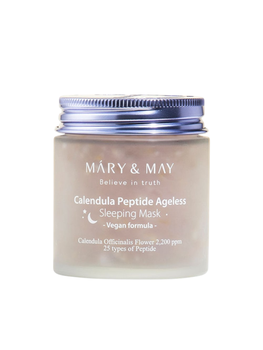 Mary and May Calendula Peptide Ageless Hydrating & Calming maschera notturna 110 g donna